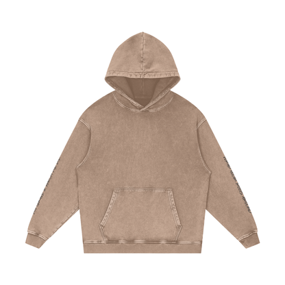 Willow Sleeve Print - Oversized Hoodie (Sand)